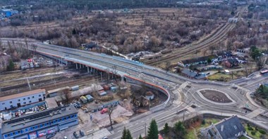 Skarżysko-Kamienna z nowym wiaduktem nad torami